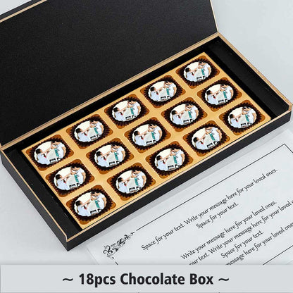 Photo Printed chocolate with Brother and Sister