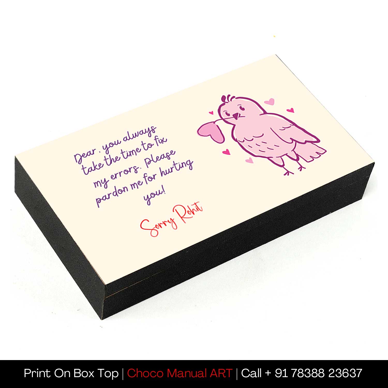 BUY Sorry Chocolate Gift Boxes with Personalisation - Choco ManualART