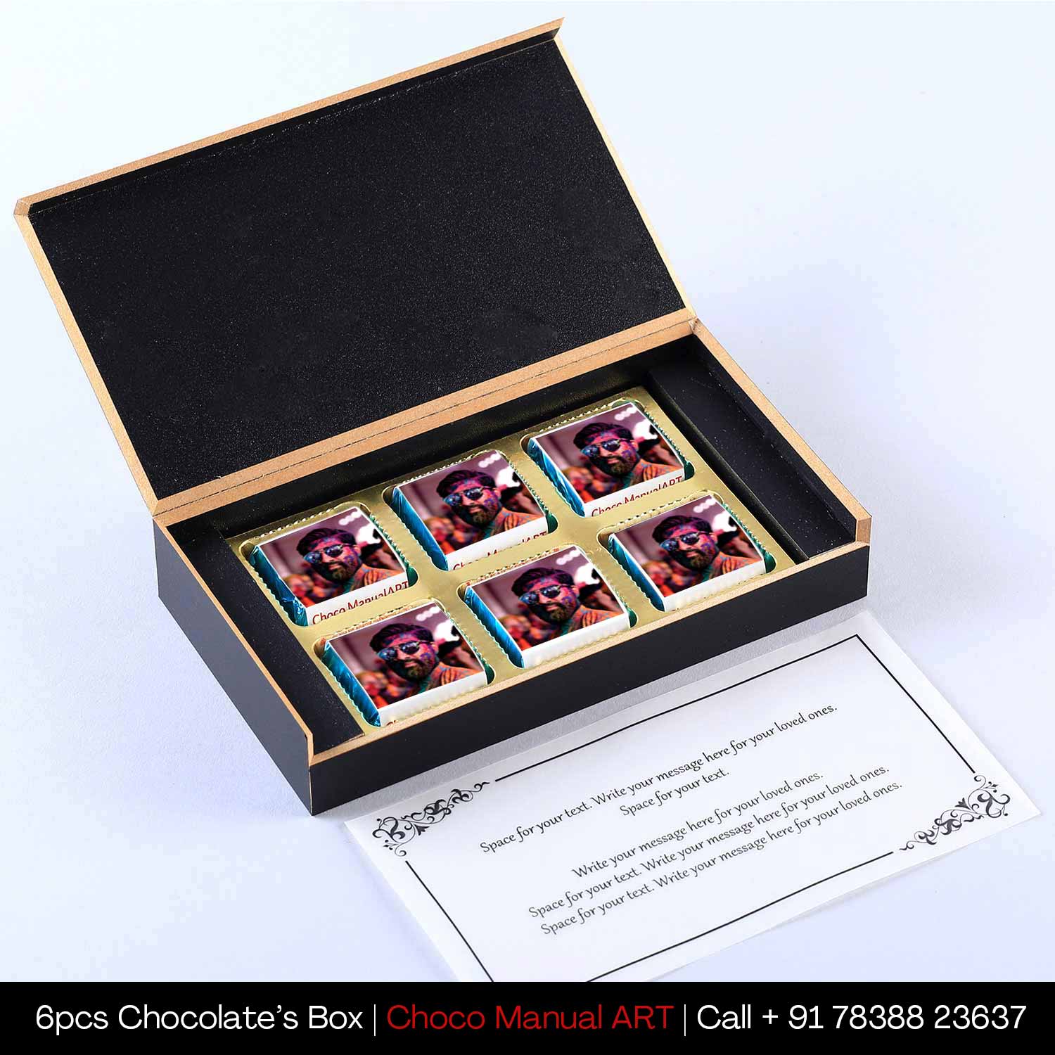 Splash of colours customised chocolates holi gift
