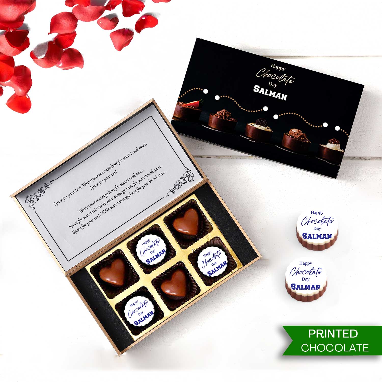Unique Chocolate Day Customised Chocolate gift