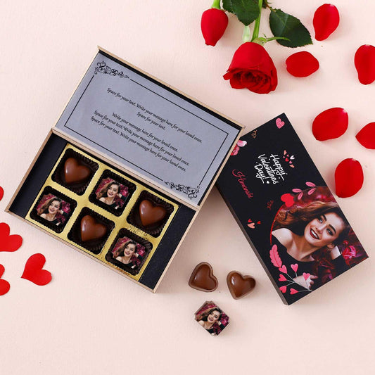 Happy Valentine's Day Personalised Chocolate Box - Choco Manual ART