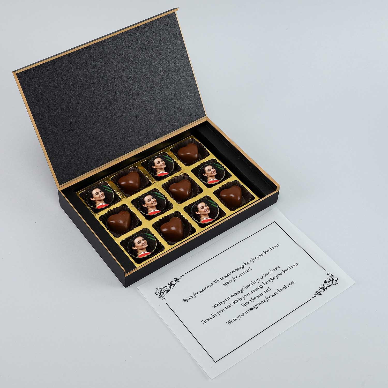 Love Theme Personalised Valentine's Chocolate Box - Choco Manual ART