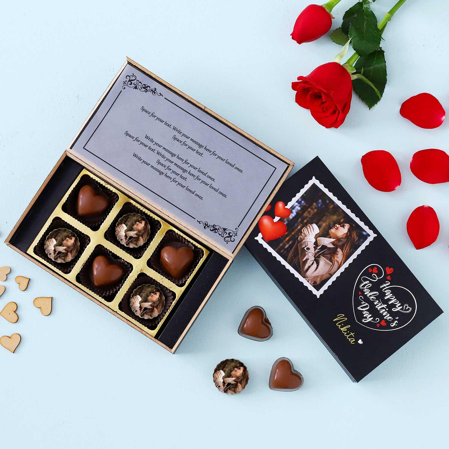 Valentine's Day Theme Personalised Chocolate Box - Choco Manual ART