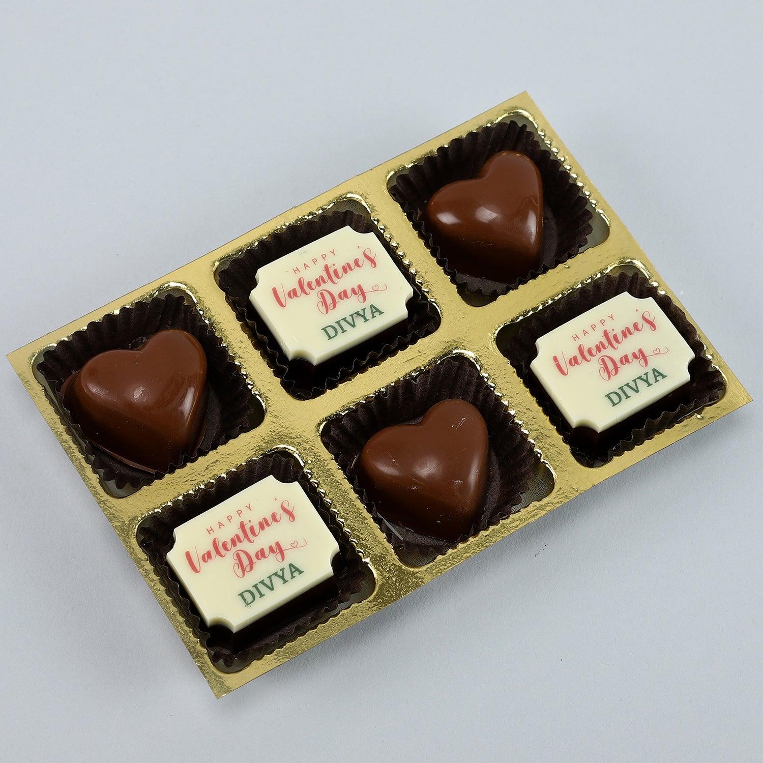 Full Of Hearts & Love Personalised Chocolate Box - Choco Manual ART