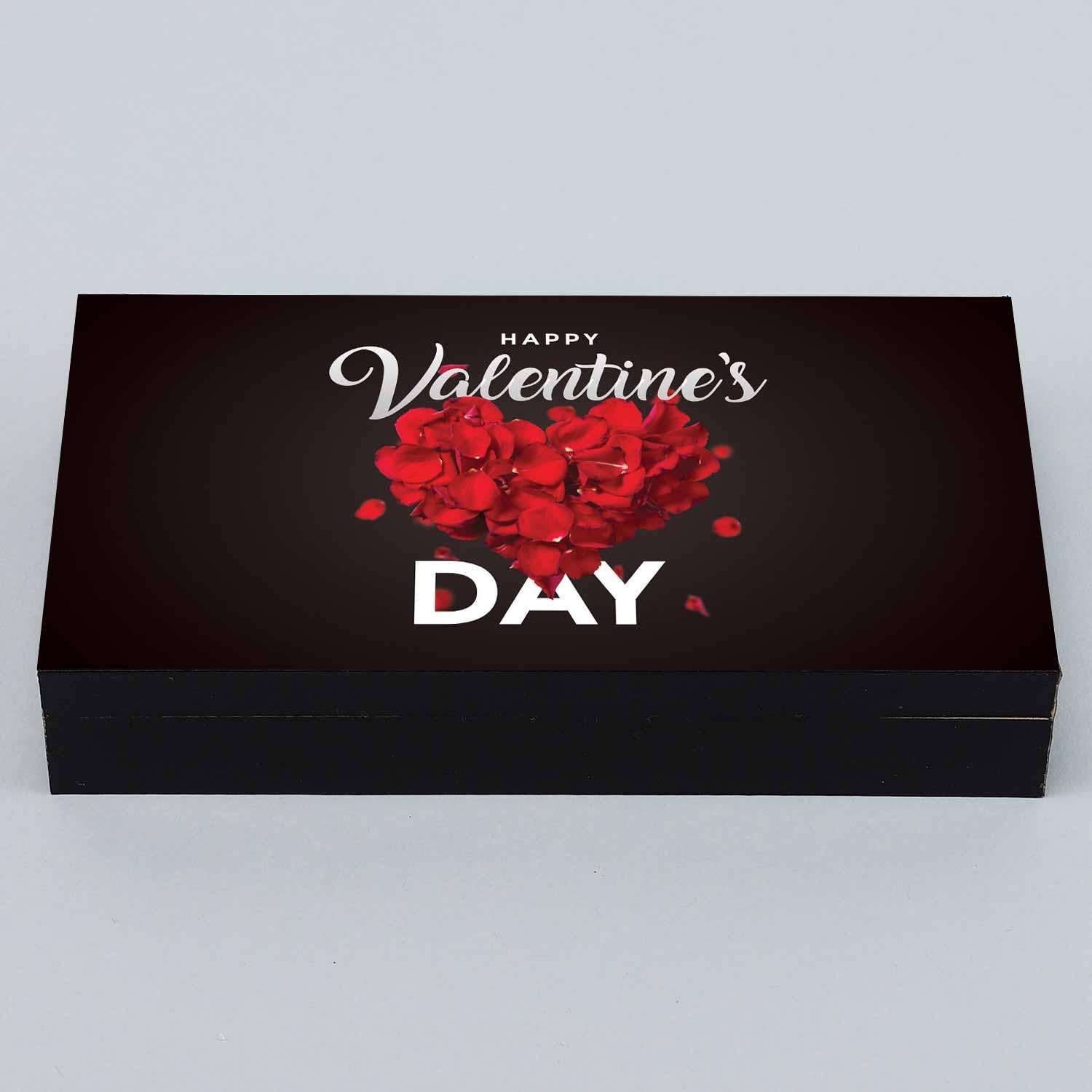 Heart Full Of Roses Printed Chocolate Box - Choco Manual ART
