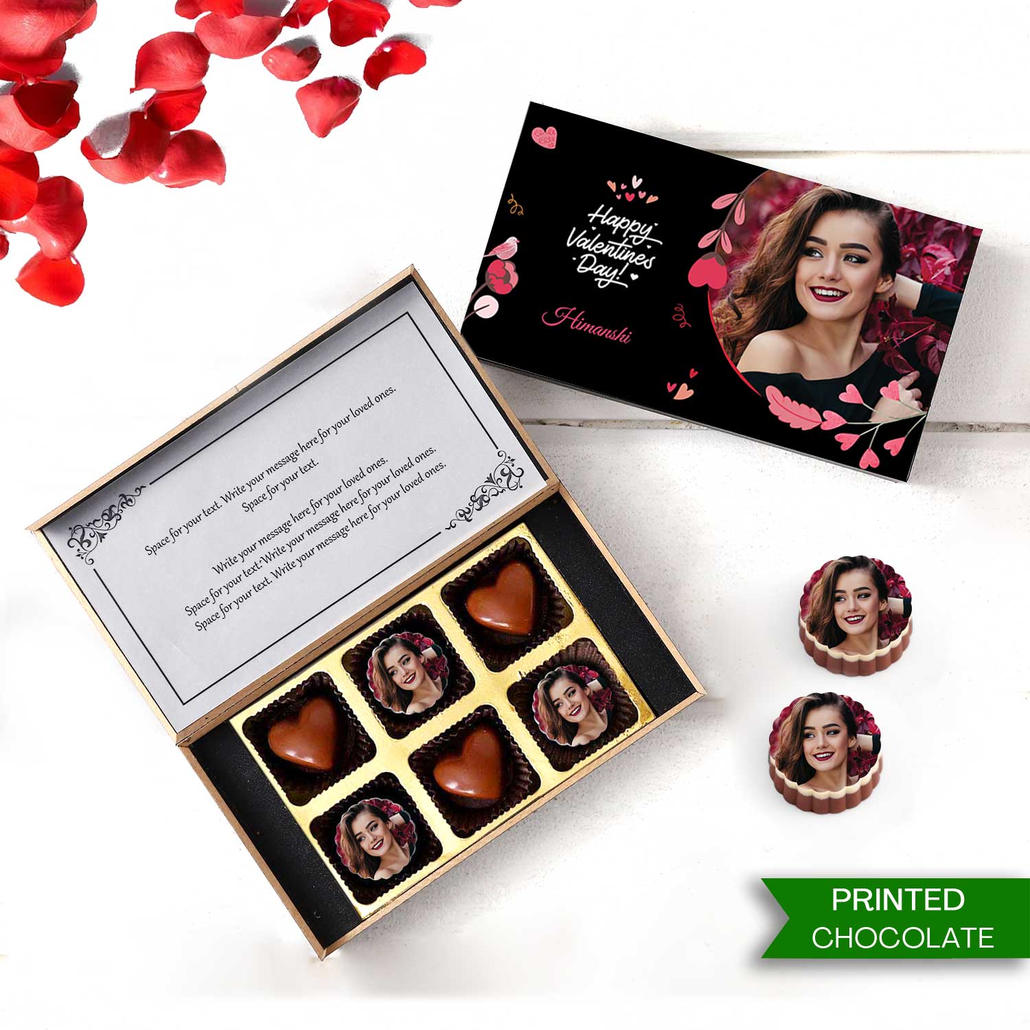 Happy Valentine's Day Personalised Chocolate Box