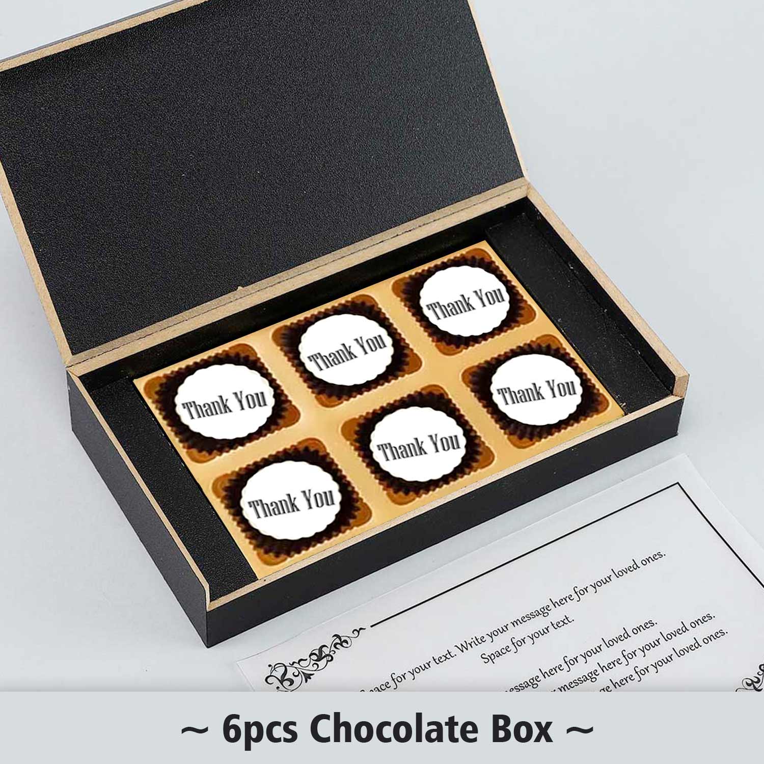 Personalised printed chocolates return gift box