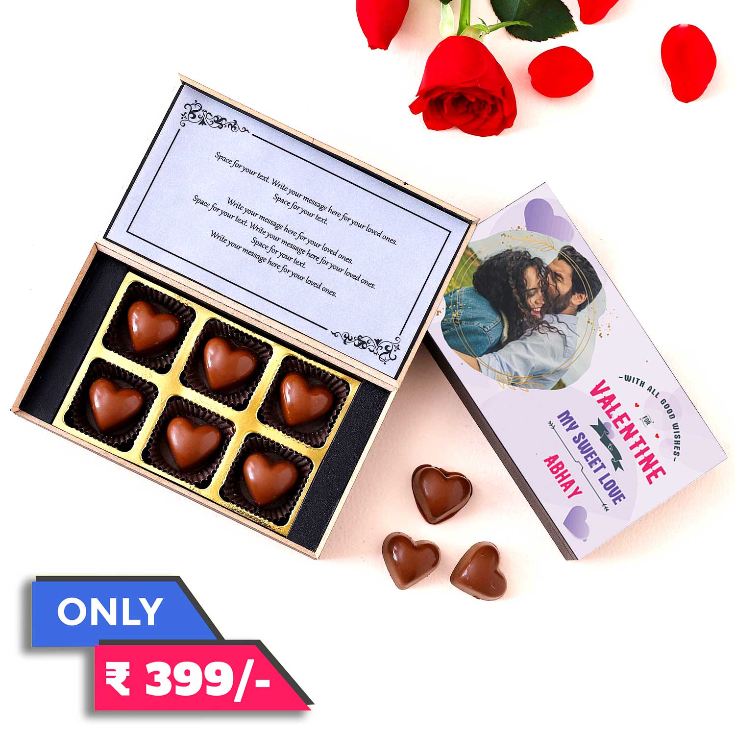My Sweet Love Valentine Personalised Chocolate Box
