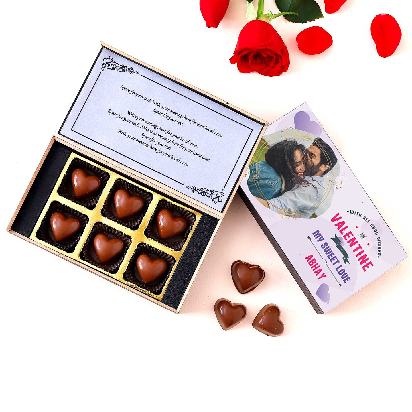 My Sweet Love Valentine Personalised Chocolate Box