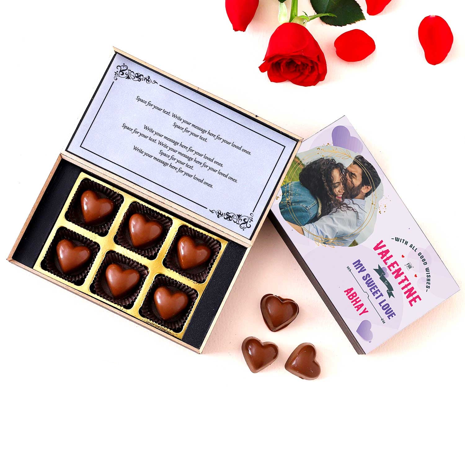 My Sweet Love Valentine Personalised Chocolate Box