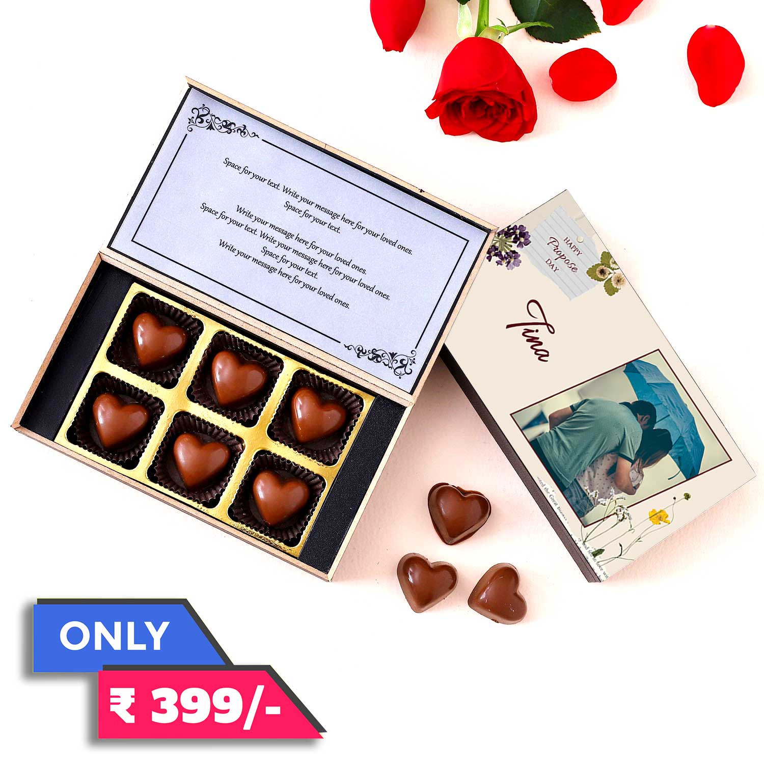 Propose Day Unique Chocolate gift I Buy at Choco ManualART