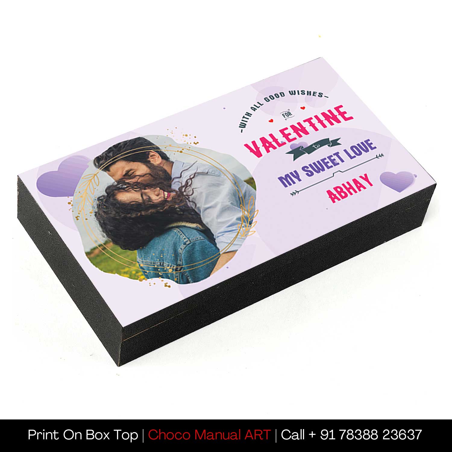 Valentine Personalised Chocolate Gift with Box 