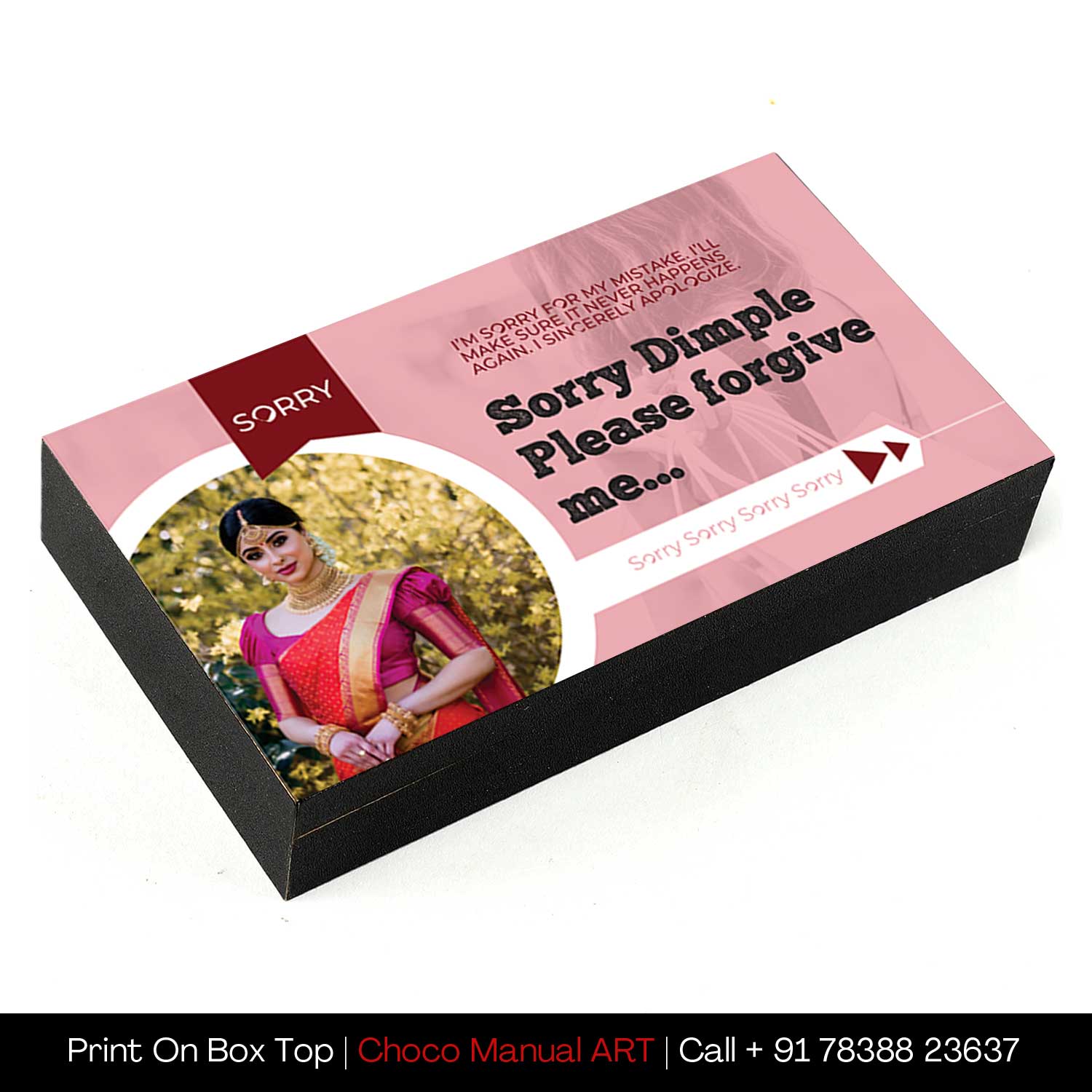 Buy Personalised Chocolate Box Online for SORRY
