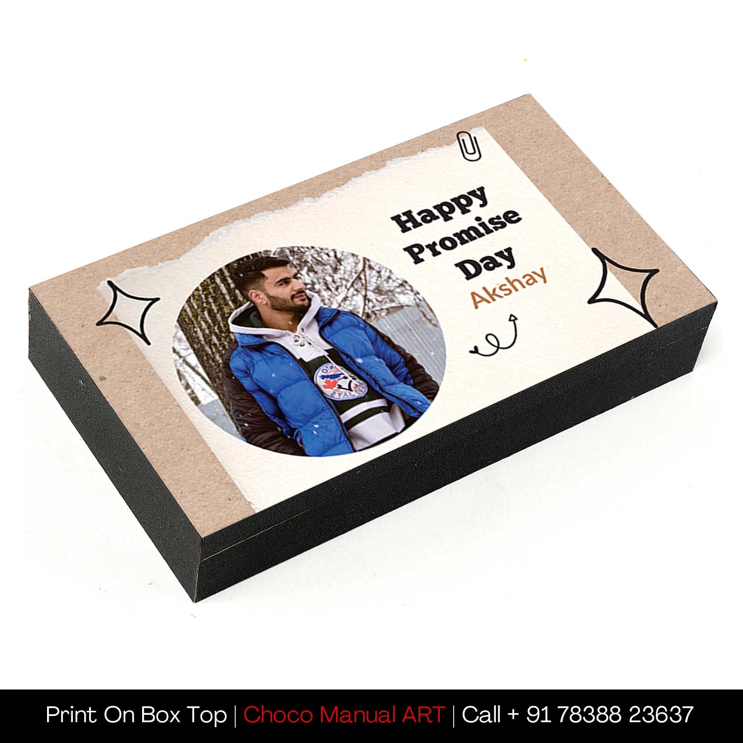 Unique Promise Day Customised Chocolate gift