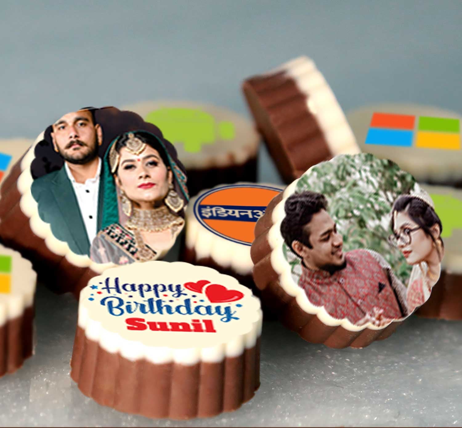 Personalized Printed Chocolates Gifts for Wedding Anniversary