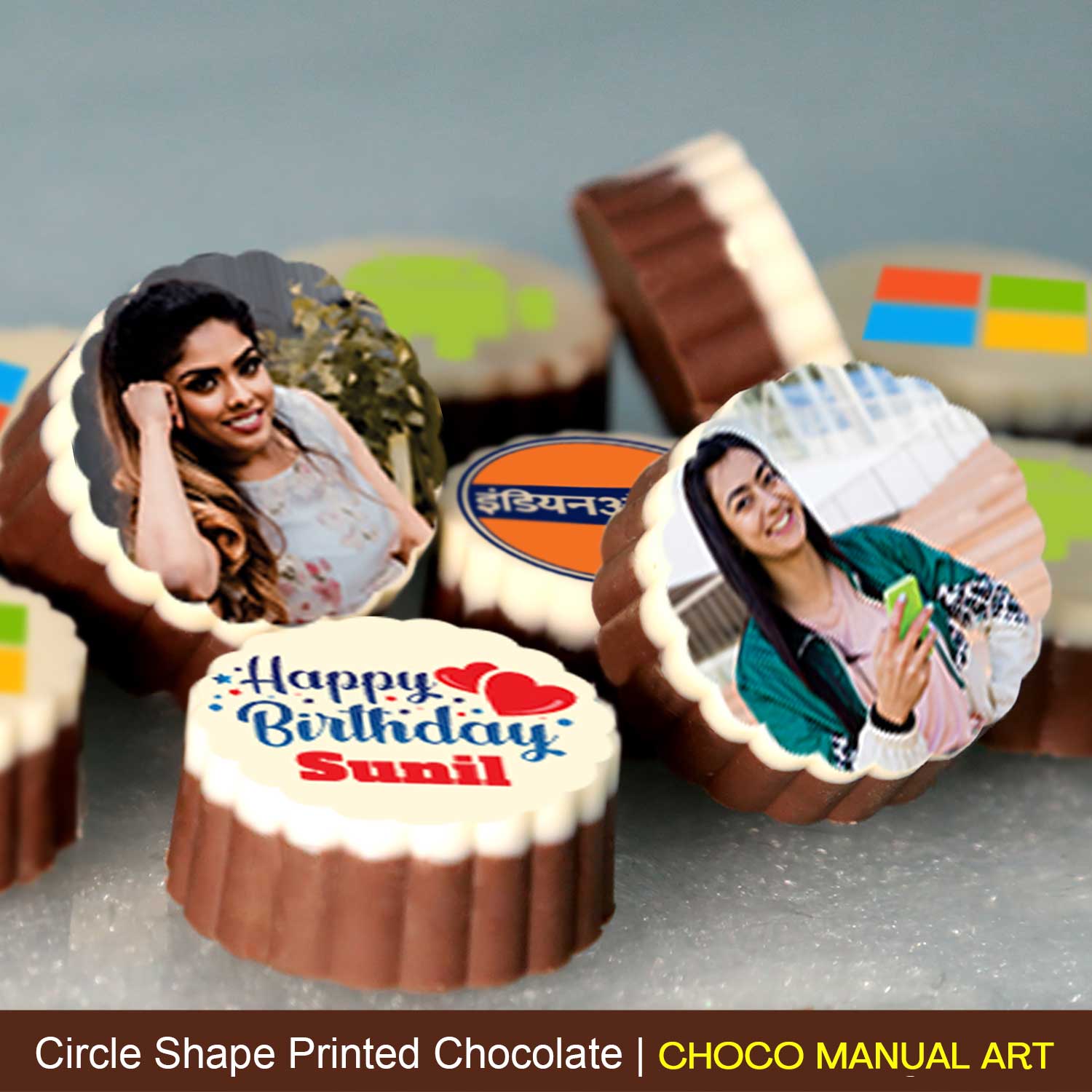Buy Photo Printed Chocolate with Personalised Name