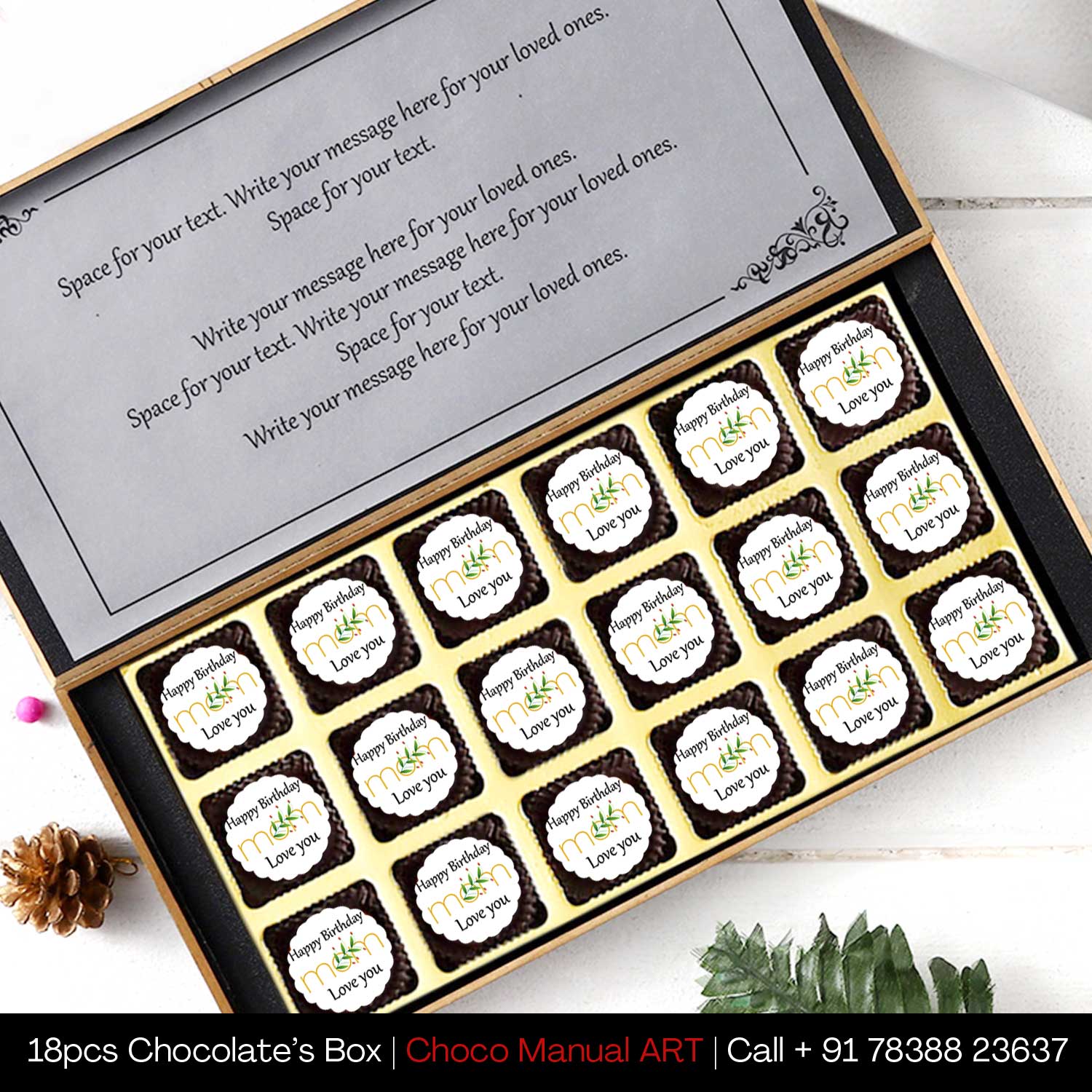 Printed Chocolate for mom