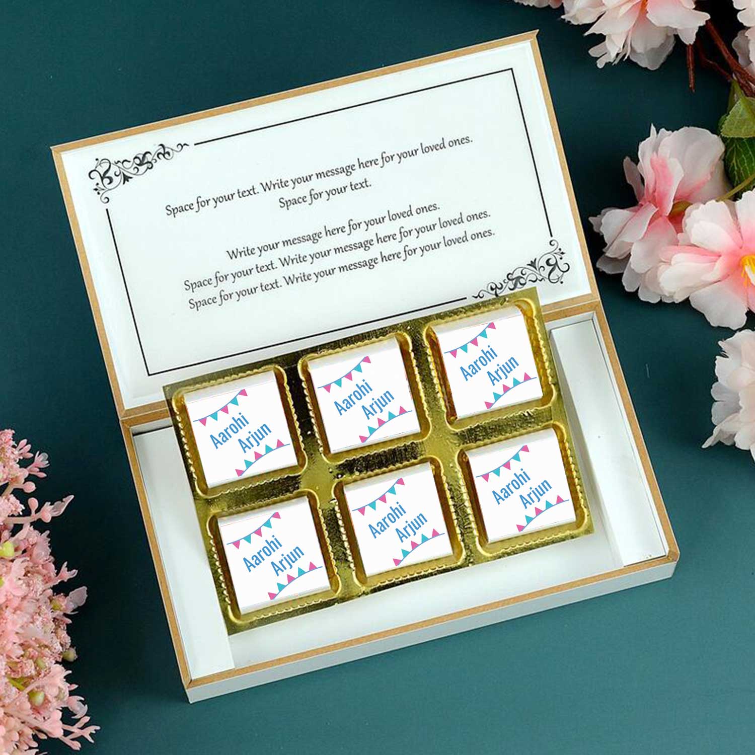 Send them warm wishes for the birthday. Your message will be printed on butter paper and placed inside the gift box