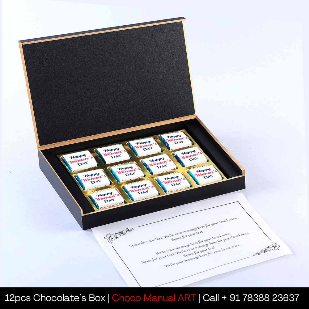  chocolates with wrapper floral design