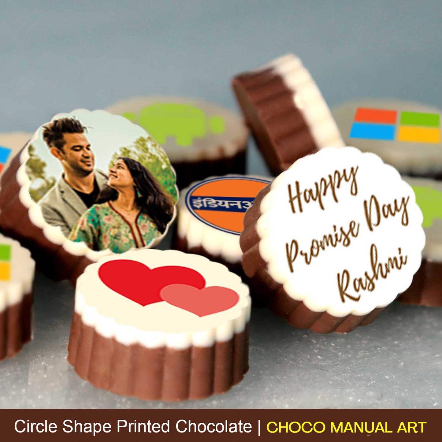 Promise Day Premium Customised chocolate gift
