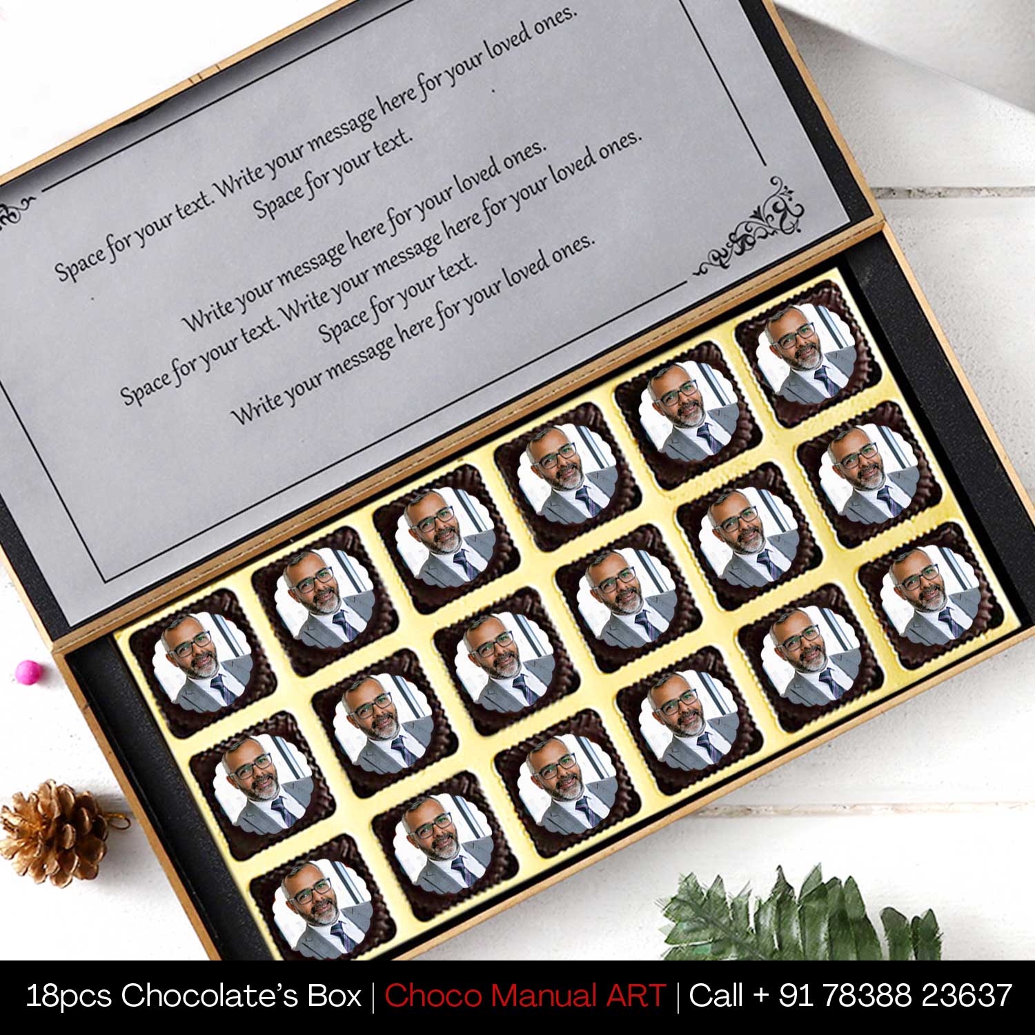 Buy Personalised Chocolate Box Online for Say Thank You