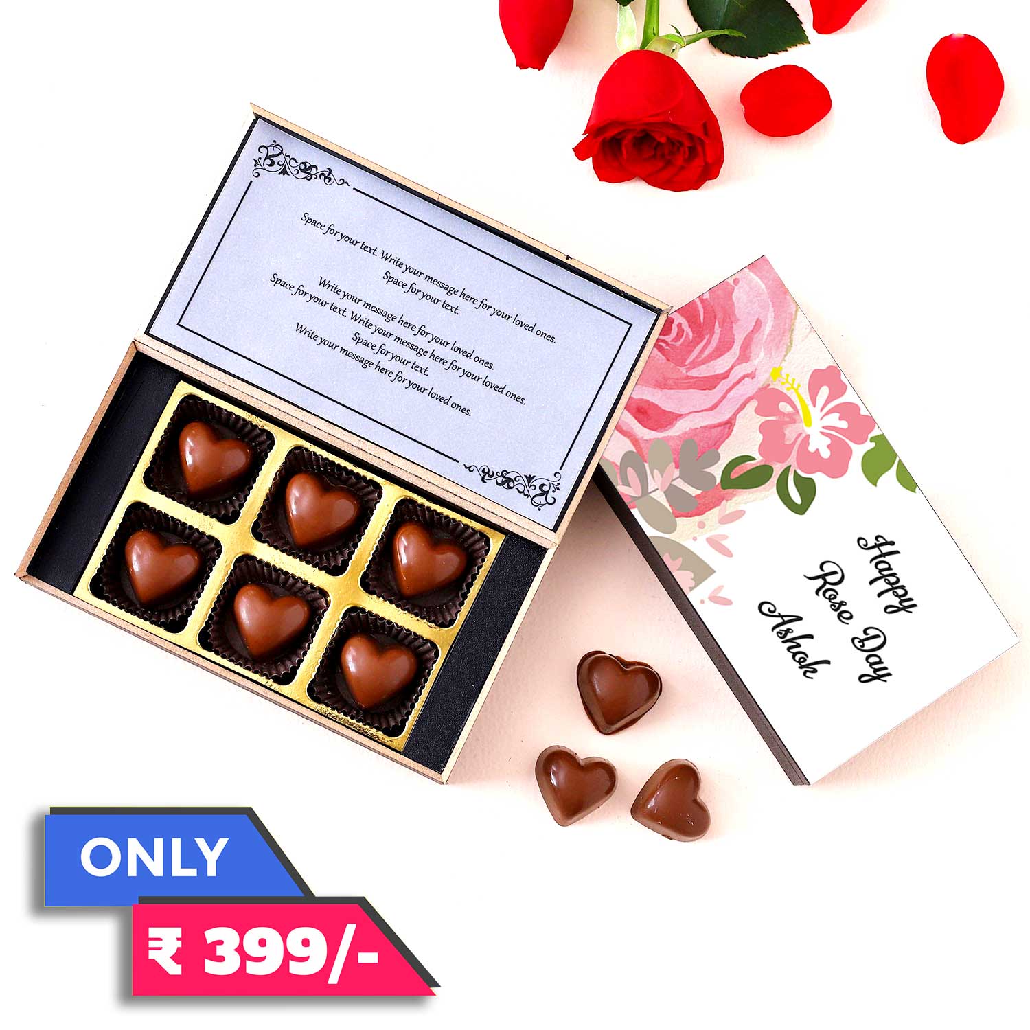 Rose Day Heart Shape chocolates Special gift