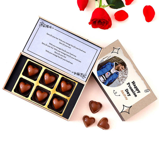 Unique Promise Day Customised Chocolate gift