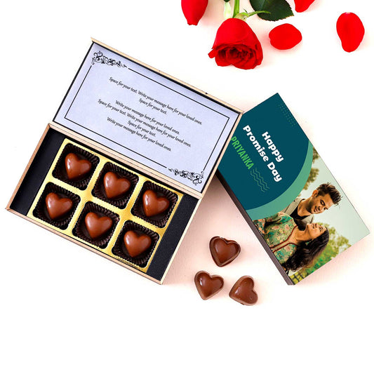 Send Promise Day Premium Personalised chocolate gift