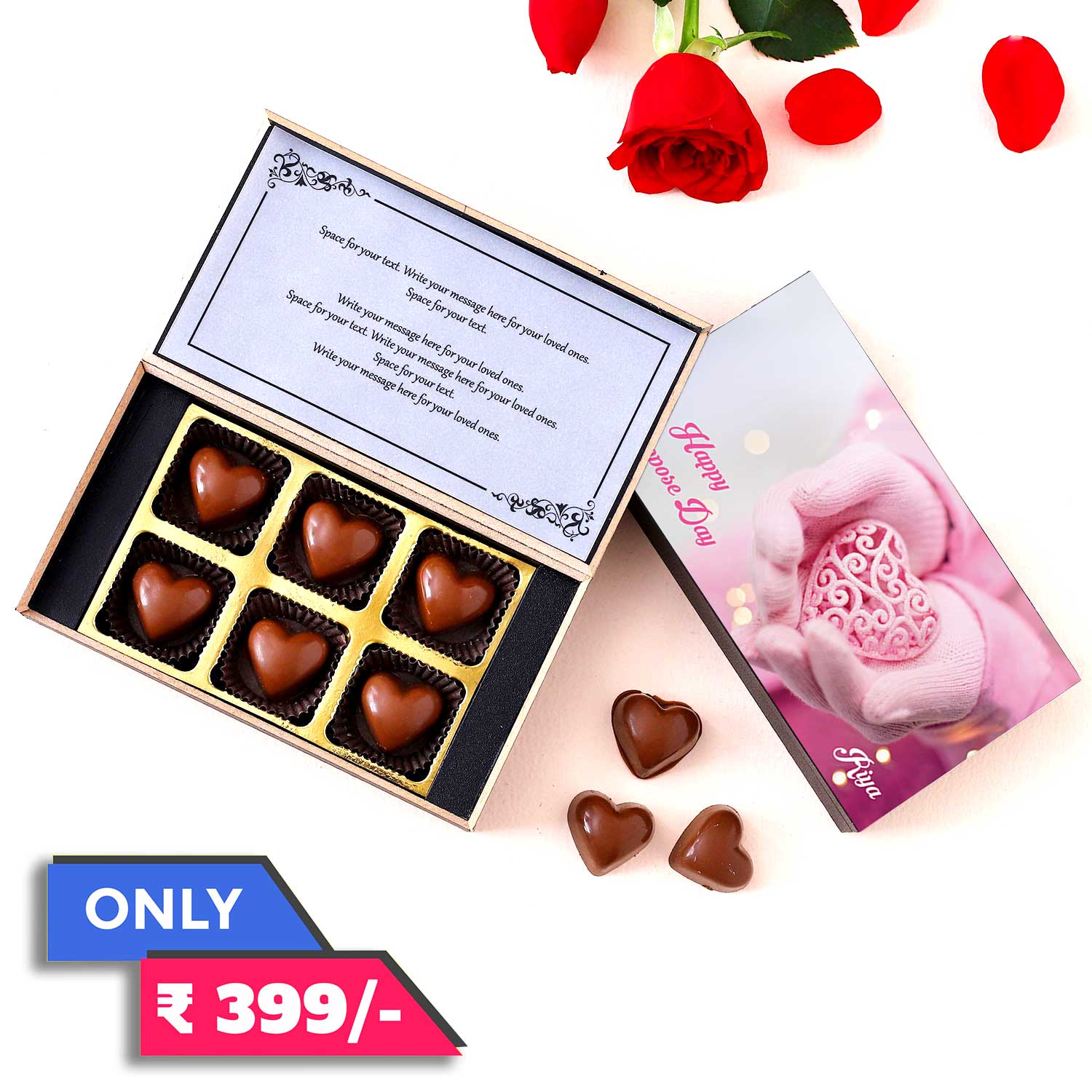 Propose Day Personalised Chocolate gift I Buy at Choco ManualART