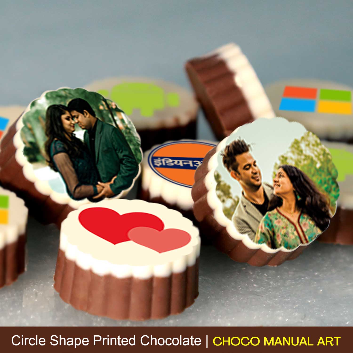 Personalized Promise Day chocolate gift with photo/name printed