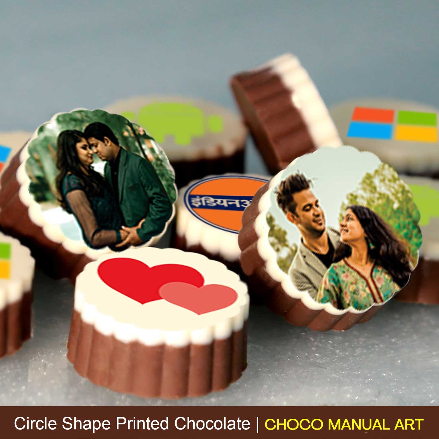  chocolate gift with photo/name Promise Day