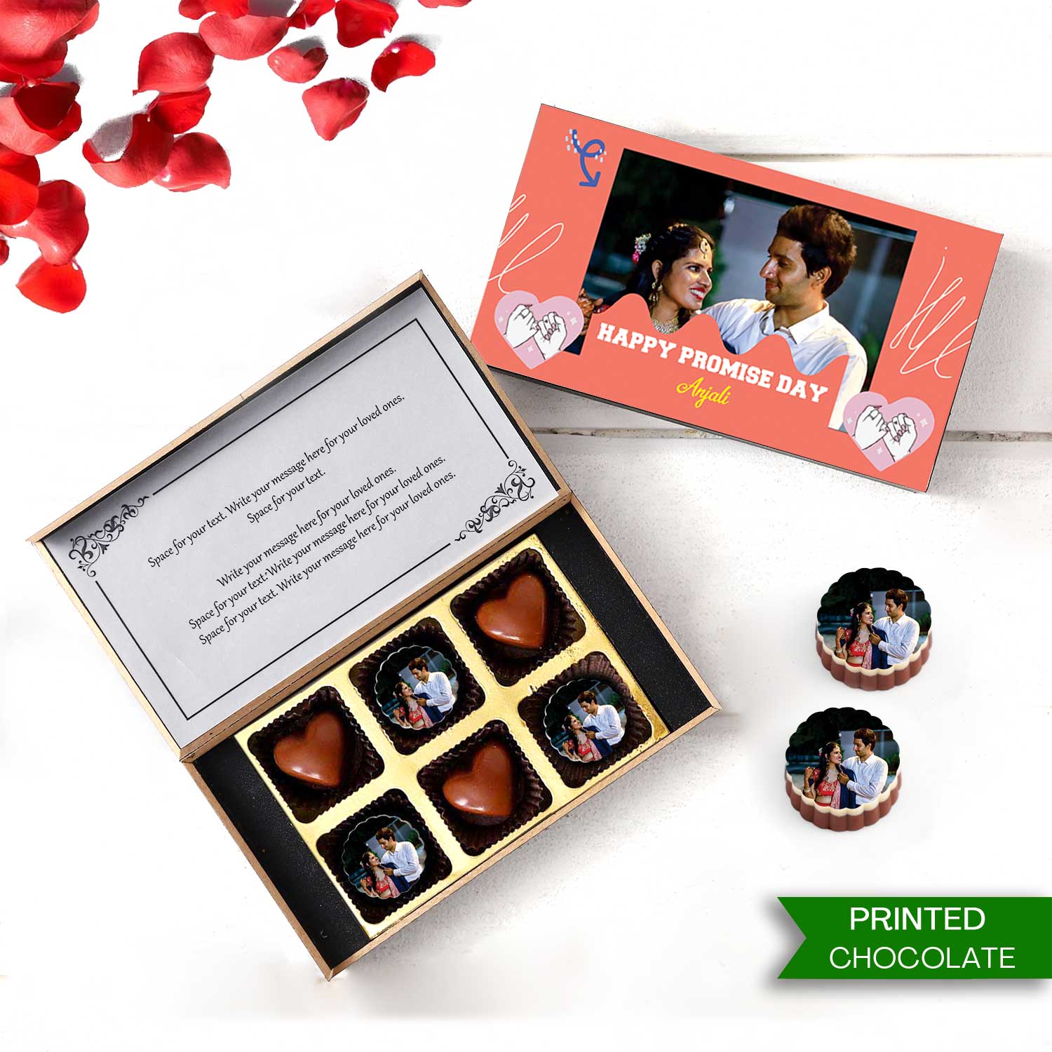 Luxury Unique Promise Day Chocolate gift