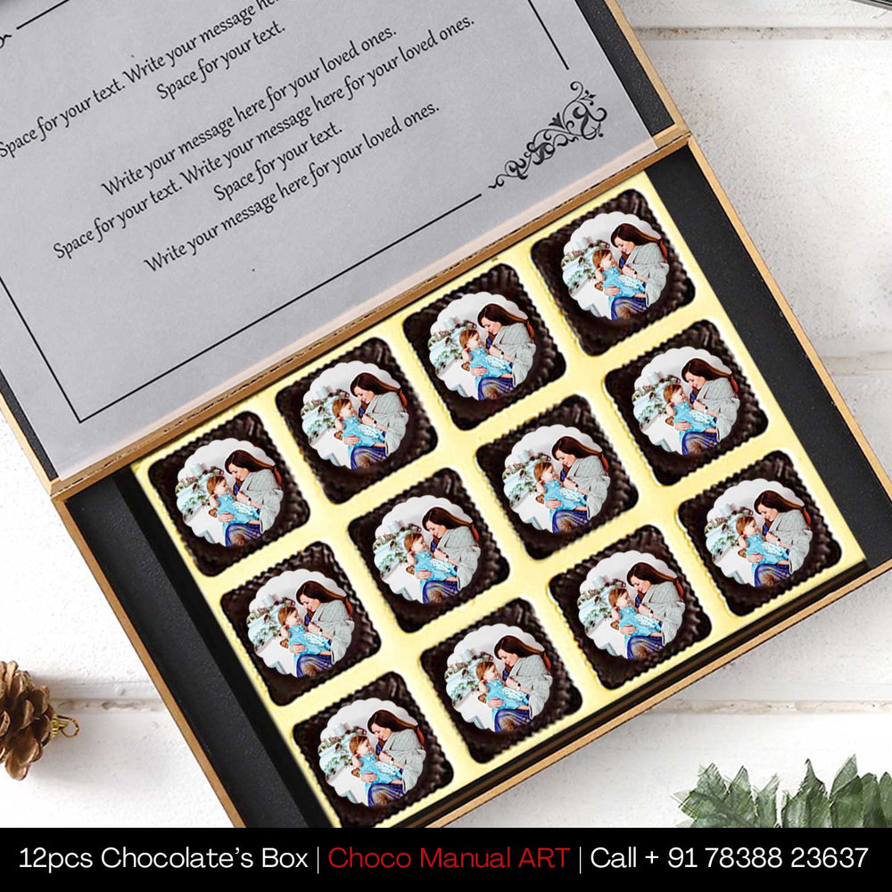 Printed personalised chocolate box 