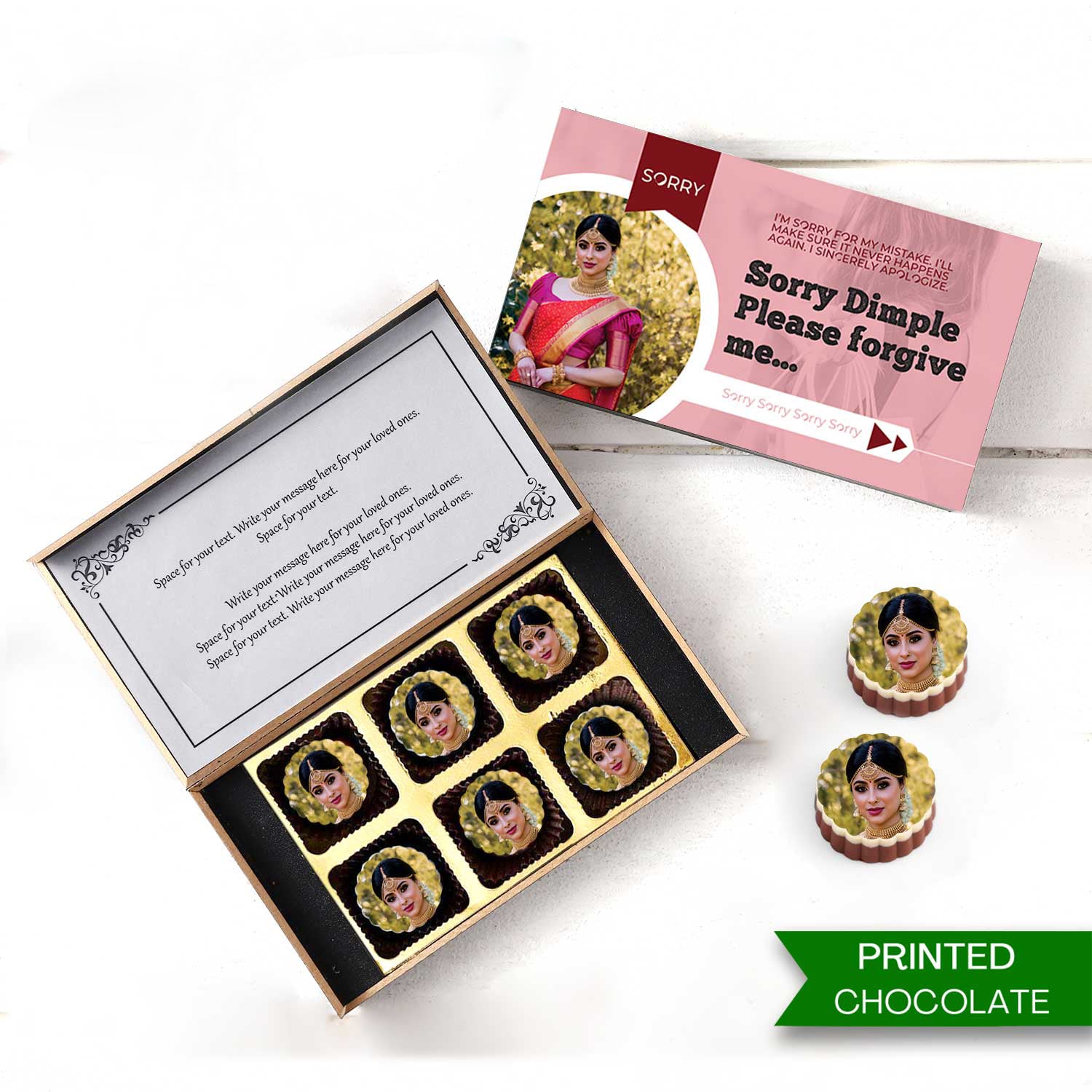 Buy Personalised Chocolate Box Online for SORRY
