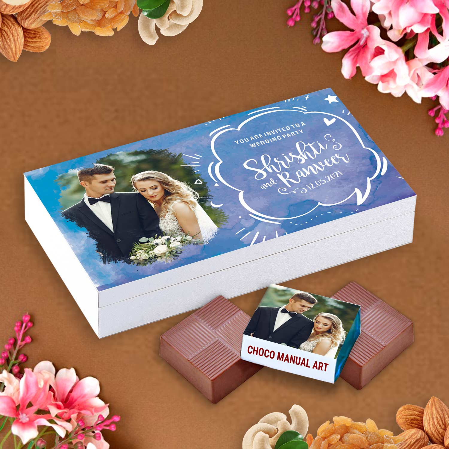 Best chocolate box. chocolate lovers.Personalized chocolate box. personalized chocolate box for wedding invitation. customized  chocolate box for gift.