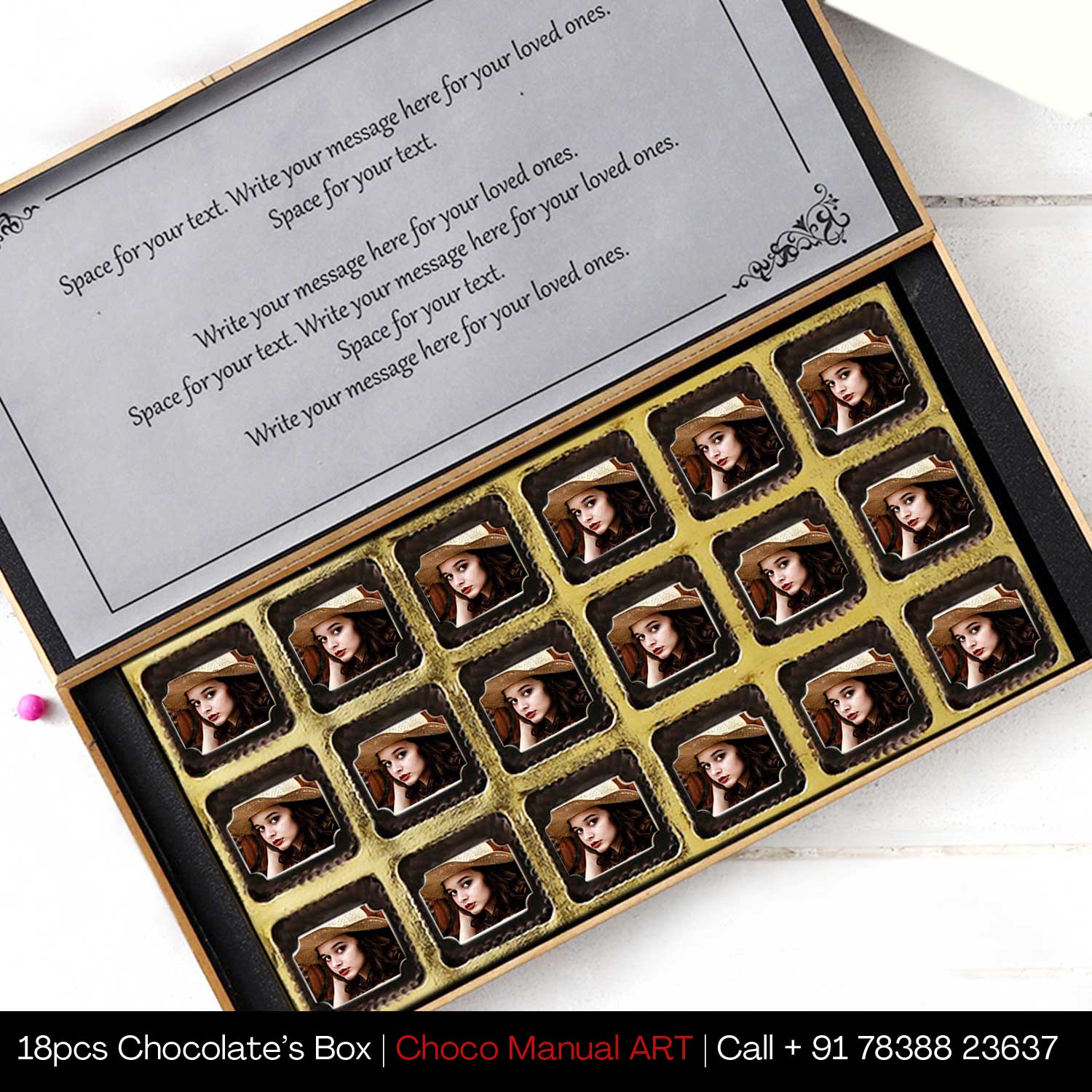I Miss You Personalised Chocolate Online - Choco ManualART