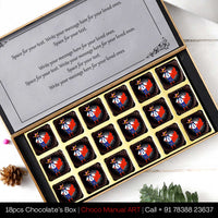 Happy Father's Day Printed Chocolates With Cute Graphics Printed Box