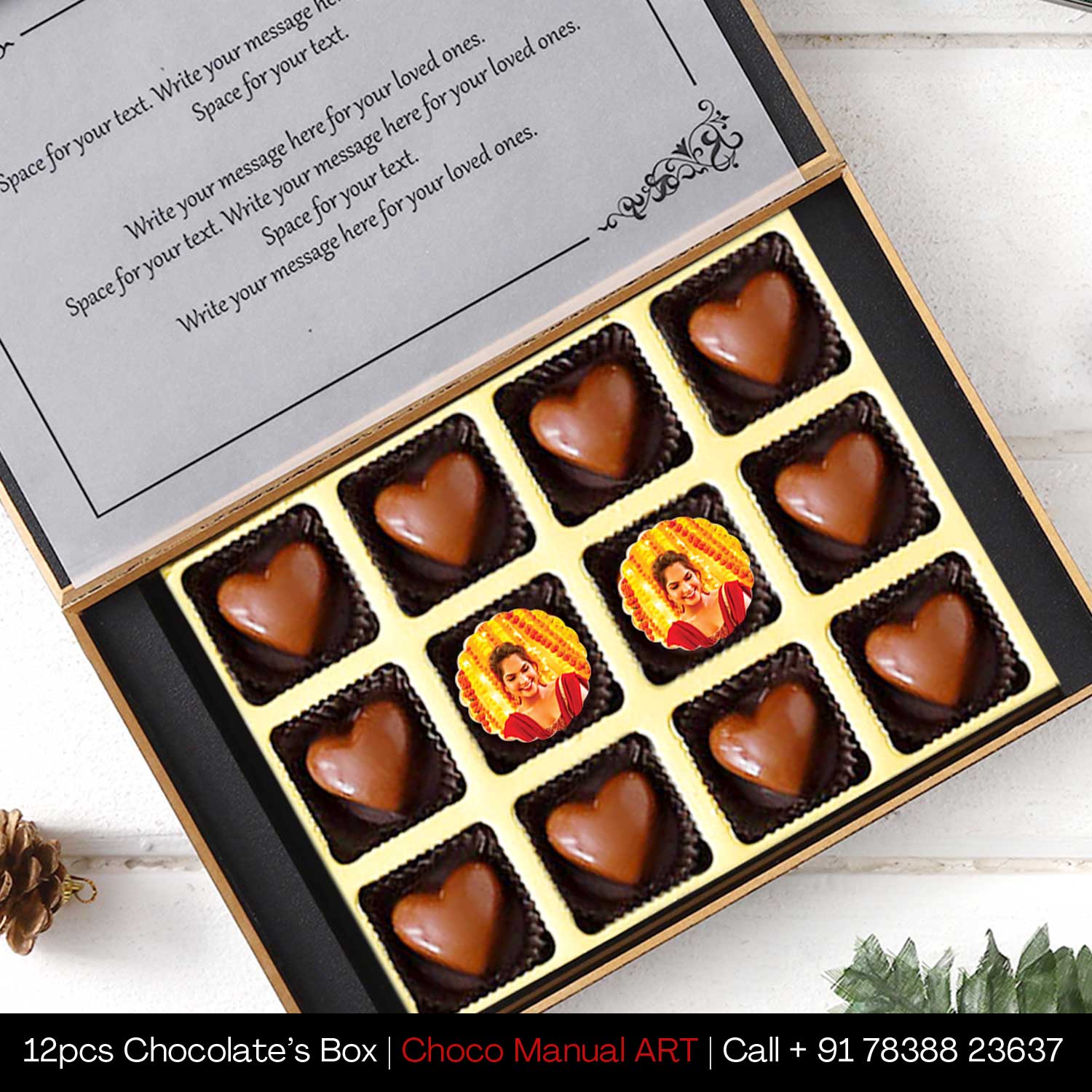 Personalised Chocolate gift for Propose Day