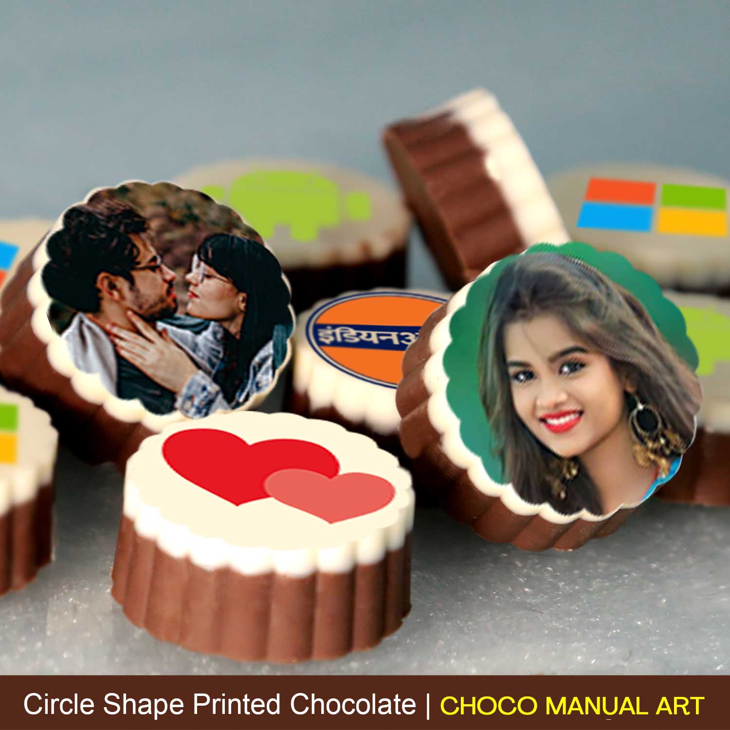 Unique Kiss Day Customised Chocolate gift