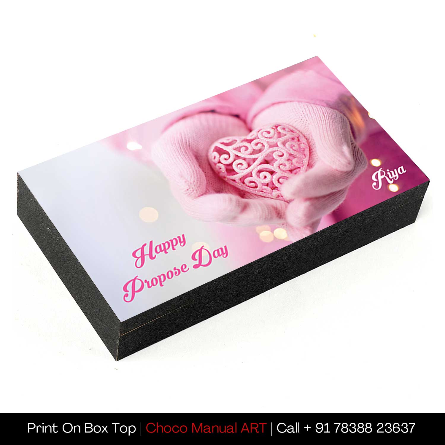 Propose Day Personalised Chocolate gift I Buy at Choco ManualART