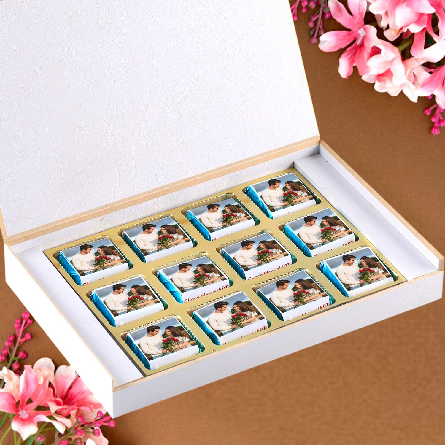 Beautiful Personalised Box Customised elegant wooden gift boxes personalized with your name and photo