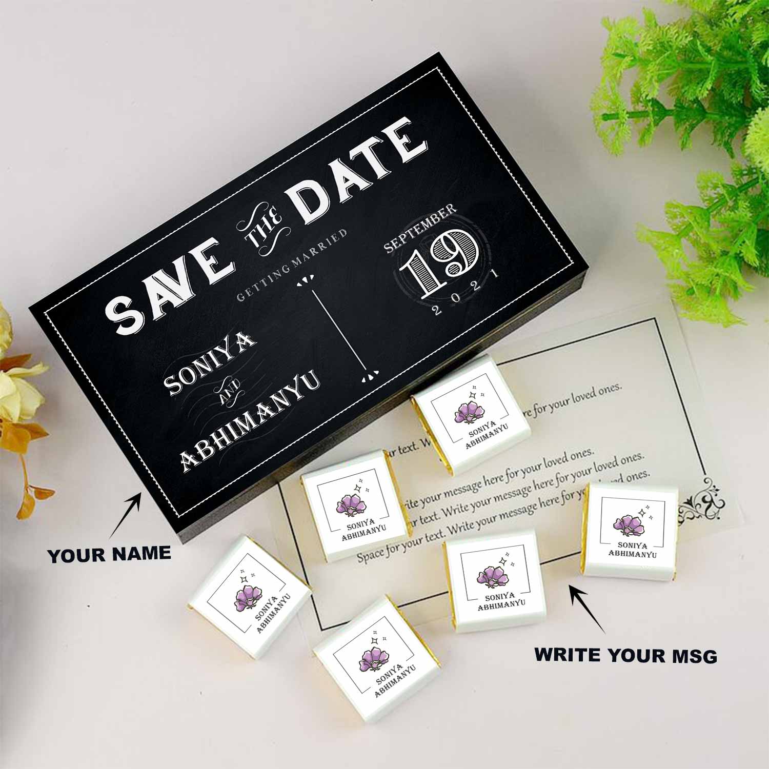 Wedding card gift box ideas.  Chocolate gift box wedding invitation.  Wedding invitation gift ideas    Invitation box for birthday